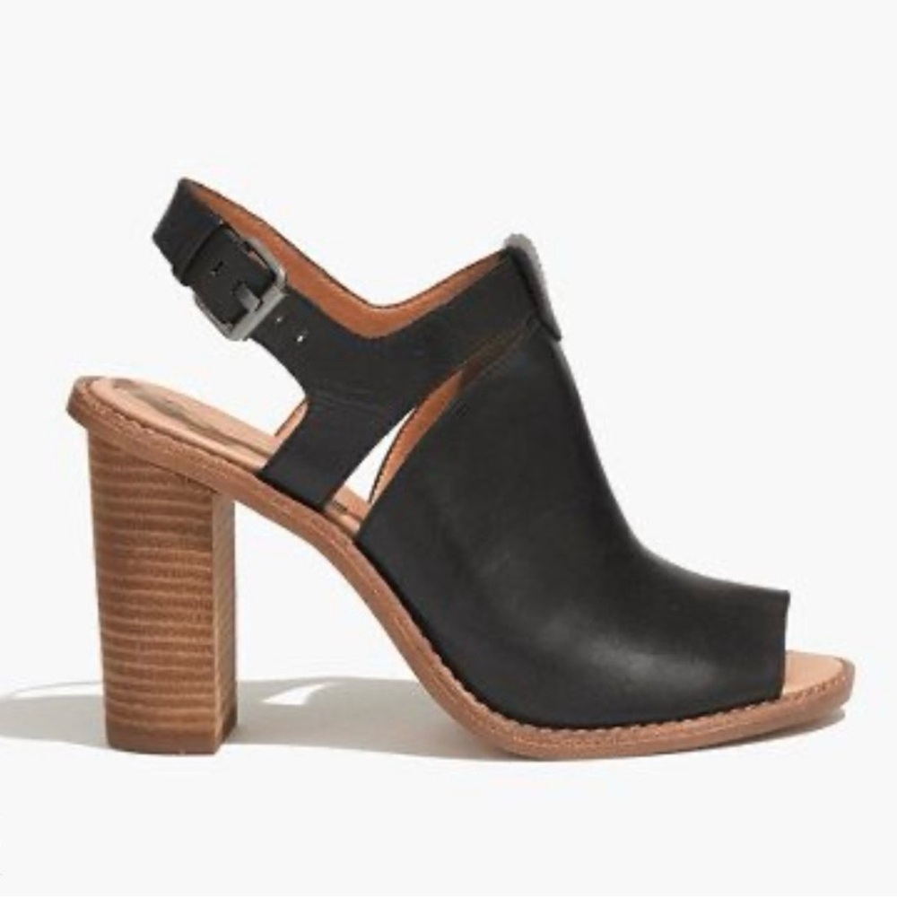 Madewell The Sylvain Heel – True Black Leather – Size 8.5 – Excellent Condition